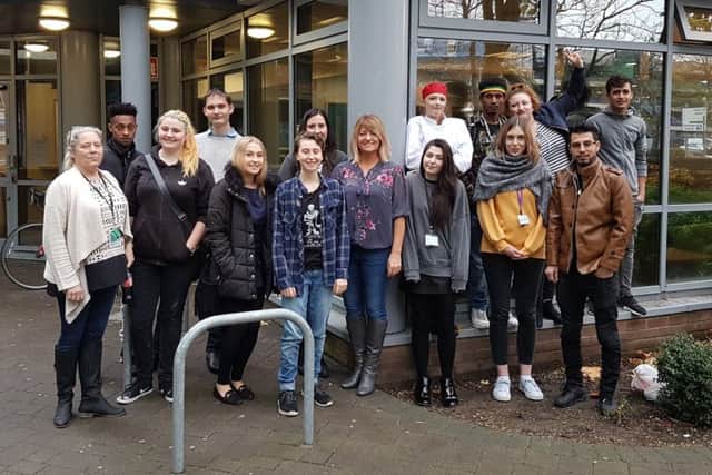Staff and residents of the Portsmouth Foyer Two Saints who are supporting The News' Comfort and Joy Christmas Campaign