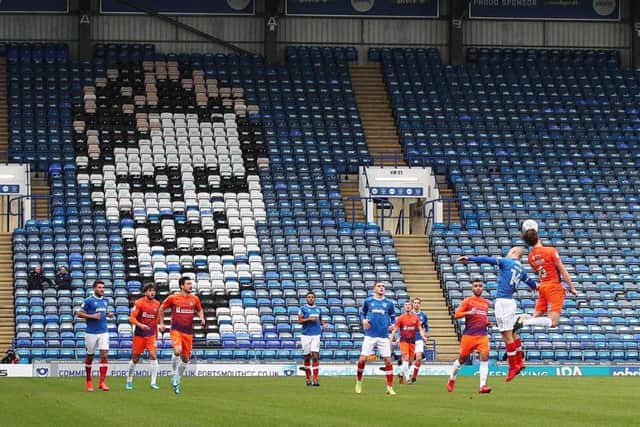 Pompey remain in the Checkatrade Trophy are beating Northampton. Picture: Joe Pepler