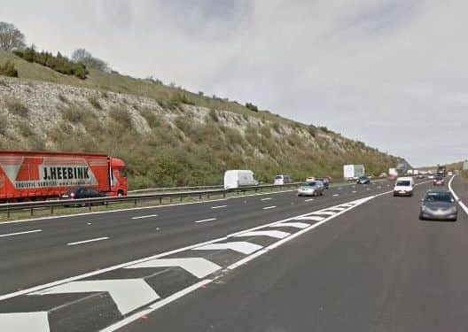M3 near Winchester. Picture: Google Maps