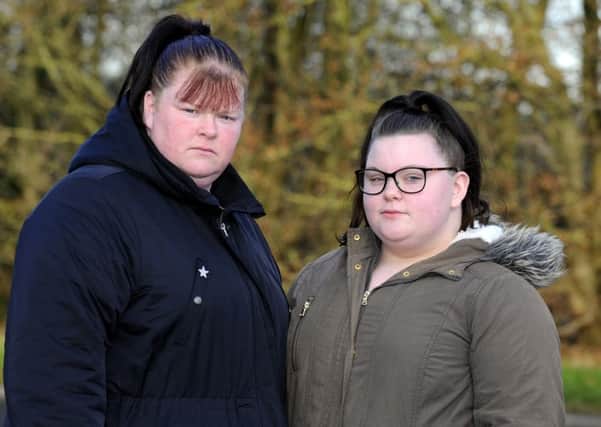 Bethany Godman, right, who was sent 'flying' after being struck by a van, pictured with her mum Charlotte. Picture: Malcolm Wells