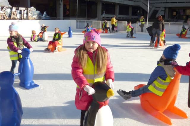 Elsie Bushnell won a competition to give her Year 1 class from Ark Dickens Primary Academy a session at the Guildhall Ice Rink