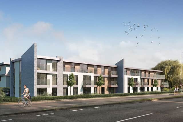 An artist's impression of the 31-apartment development to be built in place of the Curlew pub in Petersfield Road Picture: Fortitudo Ltd