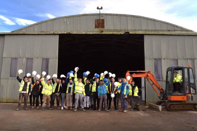 Apprentices at Fareham College's new Civil Engineering Training Centre
