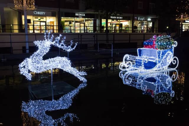 Christmas displays at Gunwharf Quays