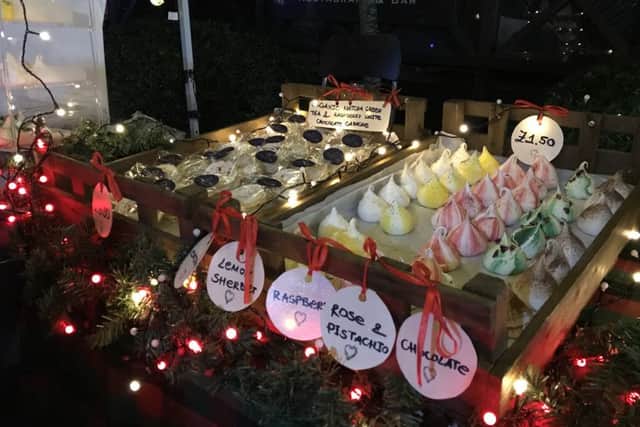 Meringue-a-Tang's stall at Port Solent's Festival of Christmas