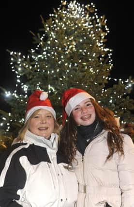 Michelle Houghton and her daughter Clara, 13,enjoy the lights Picture: Ian Hargreaves  (171676-1)
