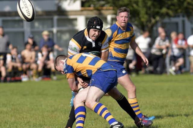 Portsmouth's Will Brock scored the decisive try. Picture: Neil Marshall (171124-223)
