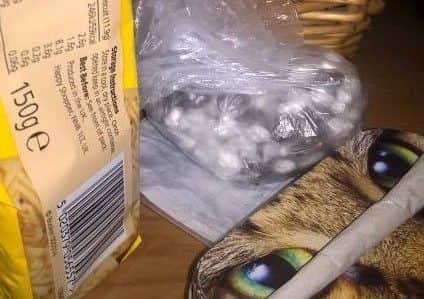Heroin and crack seized by Portsmouth police in Devonshire Square, Southsea. Police posted this image on December 11, 2017