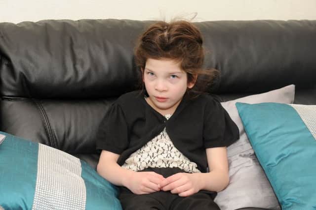 Alyssa-Mae England is the only girl in the world to suffer from unbalanced translocation
