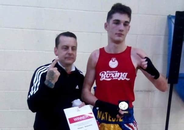 Gosport ABC's Mateusz Bereznicki, right, won thanks to his power and presence