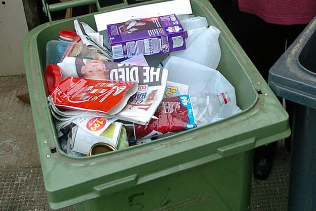 Recycling rates in this area are not high enough