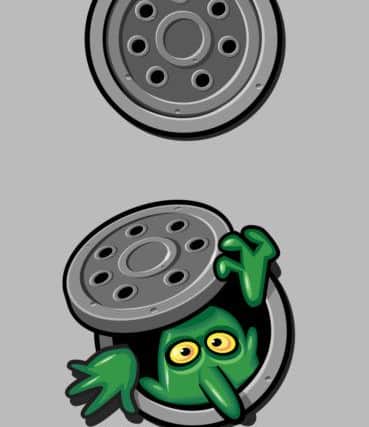 Don't let one of the 'unflushable' sewer creatures out