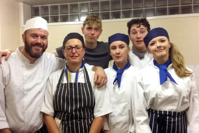From left, Paul Stanley, Jo Crisp, George Heasman, Mercedes Bevan, Luke Galea and Bethany Bevan from Highbury College