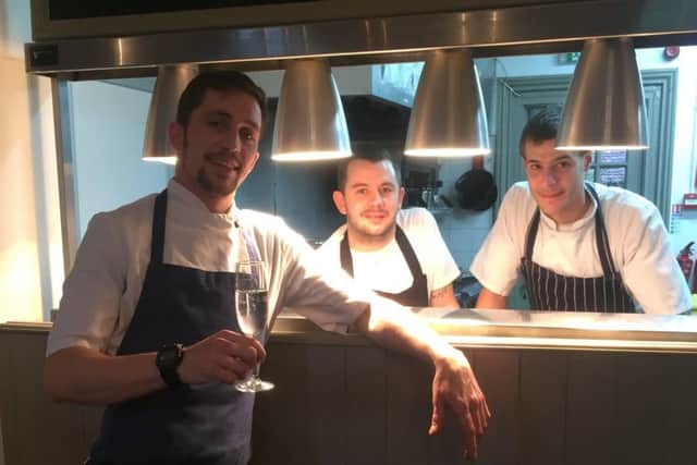 Left to right - Michael DiBella - Dave Finch and Aaron Park