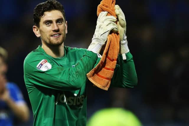 Pompey keeper Luke McGee