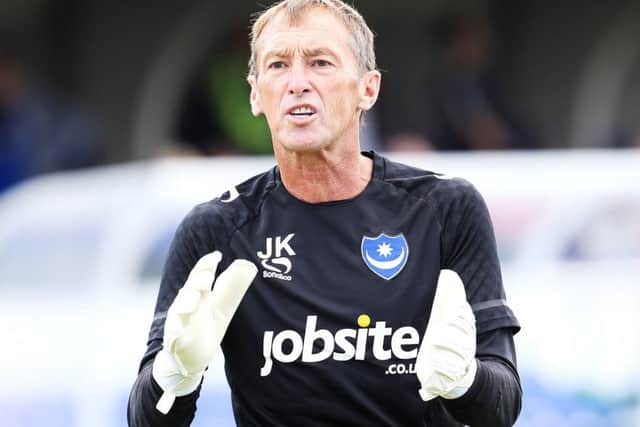 Pompey goalkeeping coach John Keeley