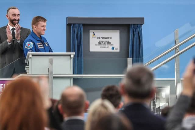 Major Tim Peake officially opens UTC Portsmouth