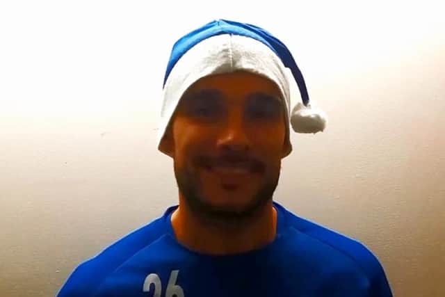 Pompey player Gareth Evans