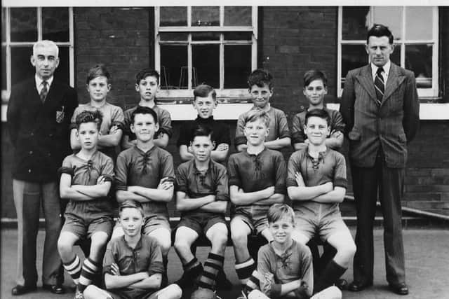 Wimborne Road Junior Schools football team, 1951/52.