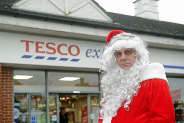 Hayling Island Lions member Rod Elliott outside Tesco, Station Road, Hayling Island