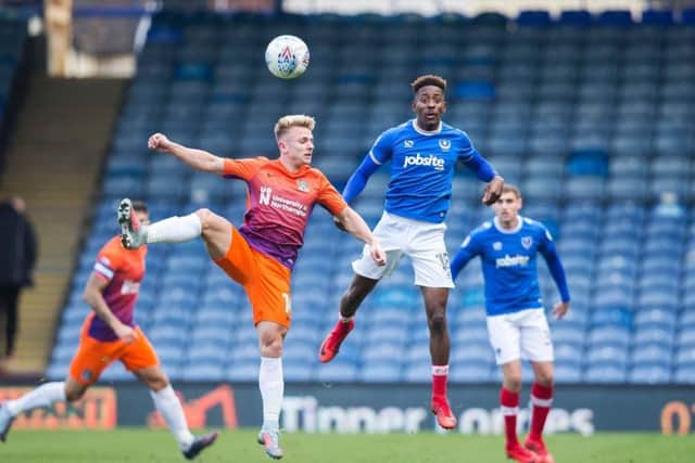 Jamal Lowe has worked well with Brandon Haunstrup on the left side. Picture: Joe Pepler