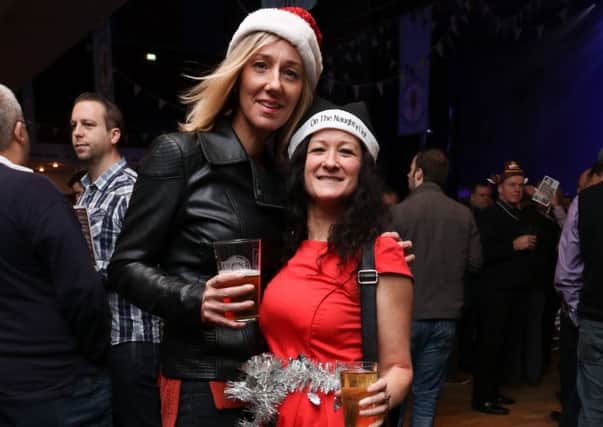 Jacqui Edward and Suzette Gough at last year's Christmas Sessions beer festival Picture: Habibur Rahman