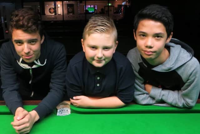 From left: Ben Margetts, Samuel Laxton and Thomas Sharp. Picture: Tim Dunkley