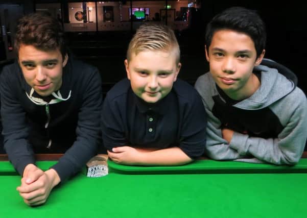 From left: Ben Margetts, Samuel Laxton and Thomas Sharp. Picture: Tim Dunkley