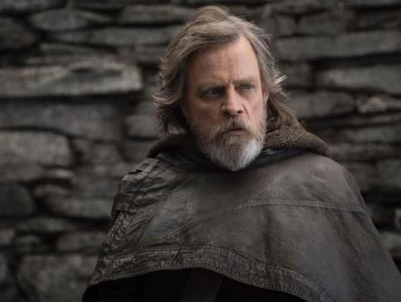 Mark Hamill as Luke Skywalker in Star Wars: The Last Jedi.