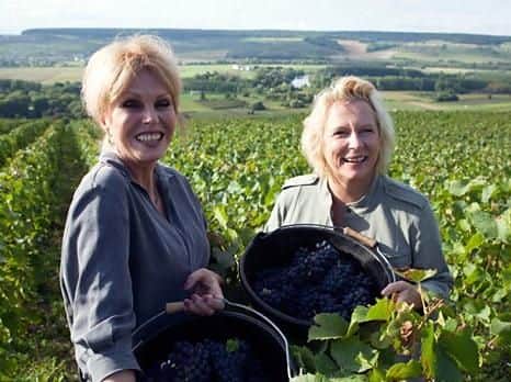 Joanna Lumley and Jennfer Saunders share their love of Champagne.