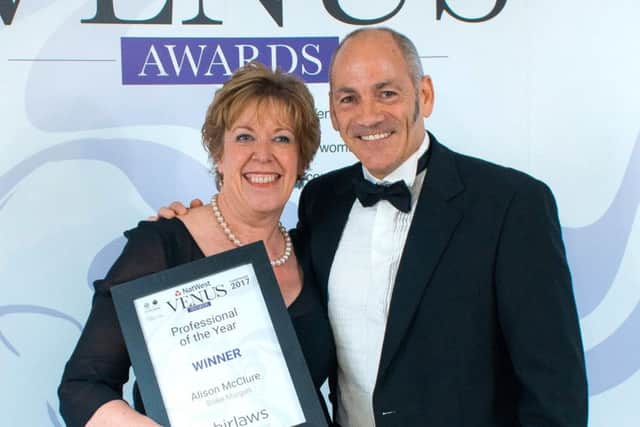 Alison McClure with her Venus Award