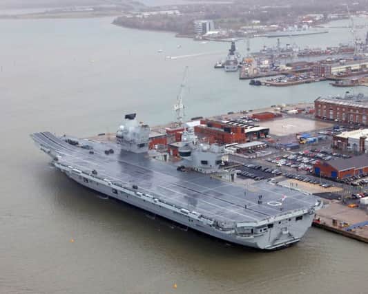 HMS Queen Elizabeth at Portsmouth Naval Base