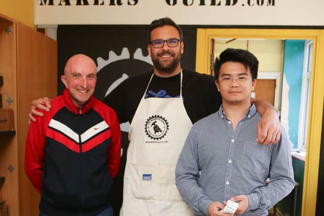 Maker's Guild's Gavin Hodson, Sam Asiri and Ming Wu     Picture: Habibur Rahman