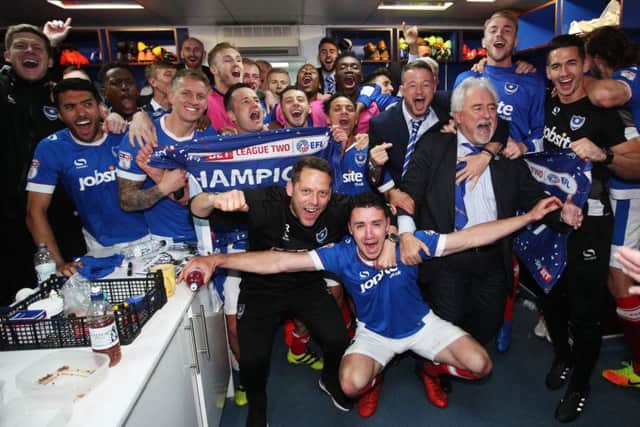 The Blues celebrate last seasons League Two title success