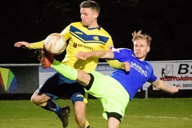 Gary Austin scored the opener for Moneyfields in their win. Picture: Keith Woodland