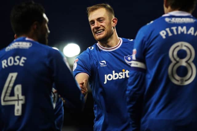 Pompey goal hero Matt Clarke. Picture: Joe Pepler