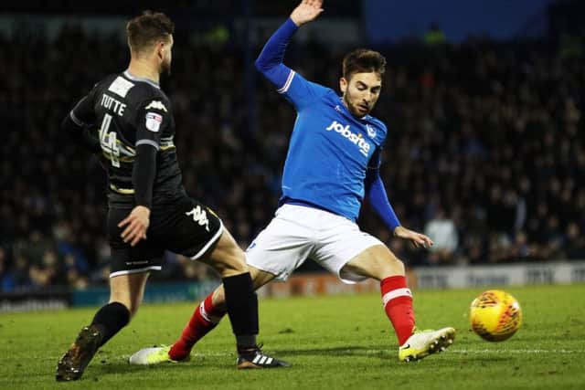 Ben Close in action against Bury. Picture: Joe Pepler