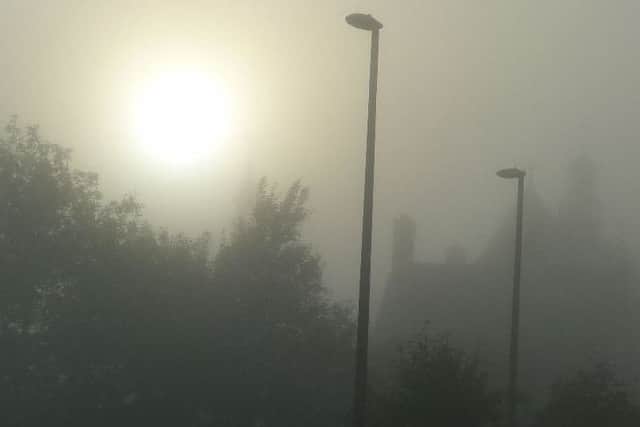 The fog warning is in place from 8pm tonight until midday tomorrow.