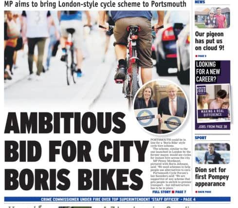 Portsmouth North MP Penny Mordaunt led calls for Boris Bikes for the city