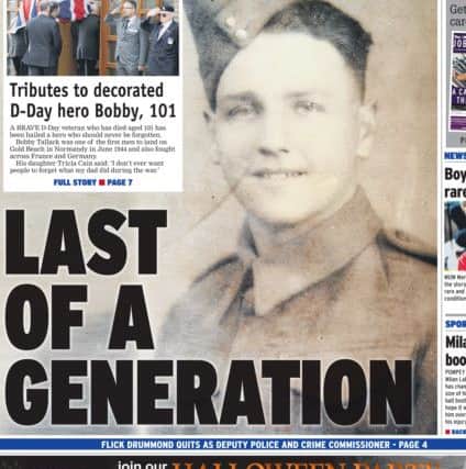 The passing of one of the last of the D-Day heroes