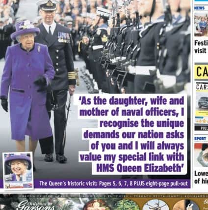 One Queen meets the other at the commissioning of the Royal Navy's newest aircraft carrier