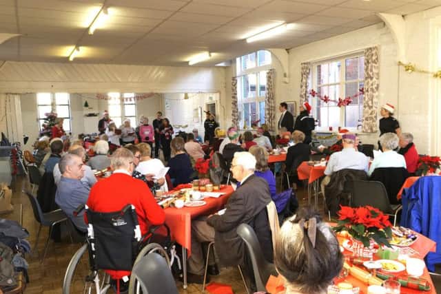 The Eastney and Milton Neighbourhood Police team held a Christmas event for the elderly and vulnerable people of Portsmouth at St Swithuns Church Hall, Waverley Rd, Southsea