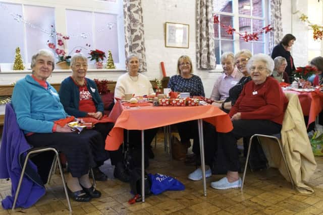 The ladies from the Portsmouth Stroke Clubenjoy the Christmas party