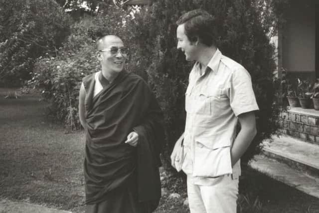 Trevor Fishlock with the Dalai Lama