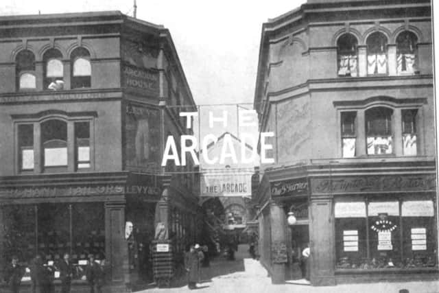 How many of you can remember The Arcade in Edinburgh Road, Portsmouth? Here it is in 1902.              Picture: Barry Cox Collection