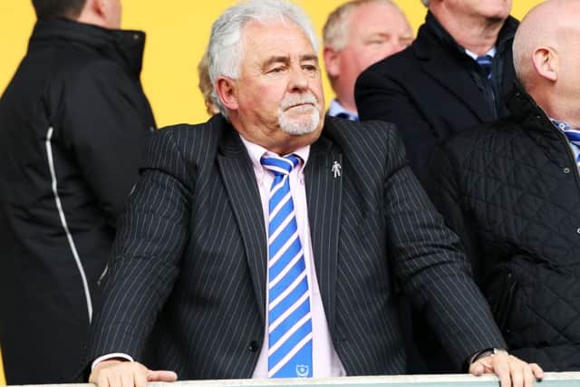 Iain McInnes during his time as Pompey chairman, prior to the Tornante takeover at Fratton Park this summer. Picture: Joe Pepler