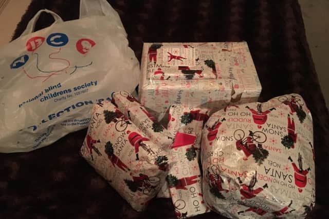 The picture of Janet's presents used in our appeal. Picture: Cathy John