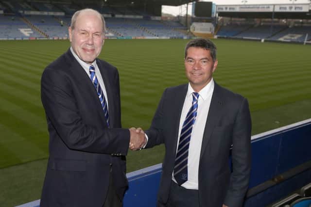 Michael Eisner, left, and Mark Catlin, right. Picture: Habibur Rahman