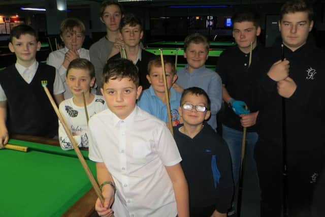 Dean Russell, second right, with members of the Wednesday Junior League. Picture: Tim Dunkley