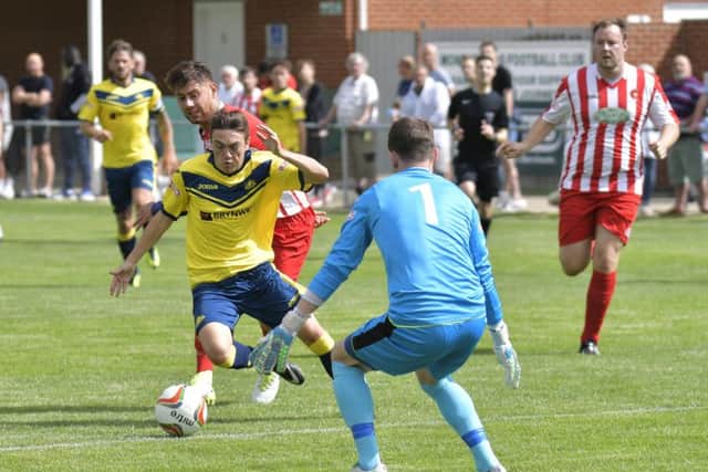 Ryan Pennery scored in the win over Kempston Rovers at the start of the season. Picture: Neil Marshall (171026-10)